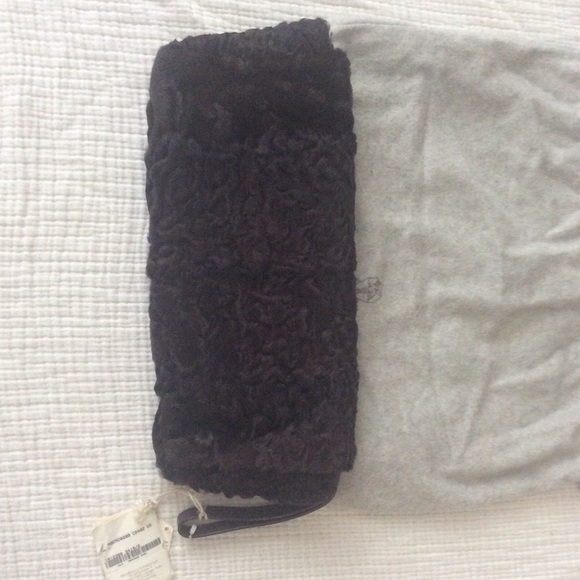 Brunello Cucinelli Brown Lambswool Clutch - Picture 5 of 5